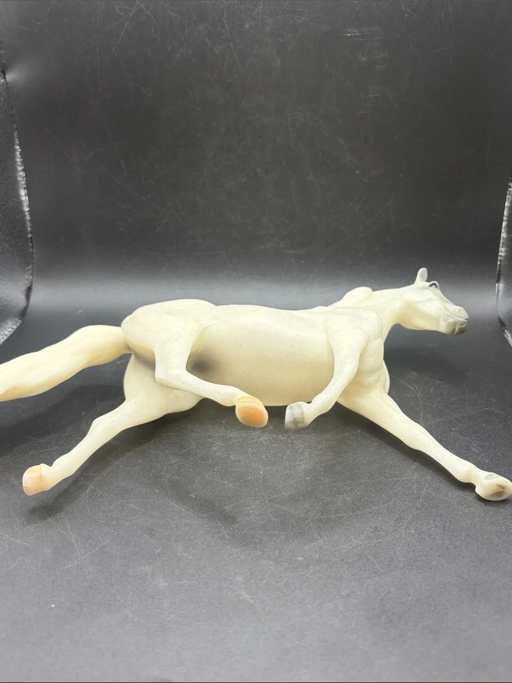 Breyer Retired Classic Best Friends Fleabitten Grey Morgan Mare Horse Figure Toy
